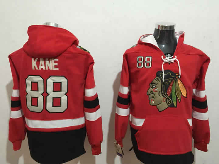 Chicago Blackhawks #88 Patrick Kane Red All Stitched Hooded Sweatshirt,We sell and wholesale Chicago Blackhawks #88 Patrick Kane Red All Stitched Hooded Sweatshirt on line form chian!
